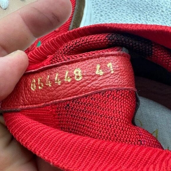 Size 41 - Casadei Womens Red High Top Suede Round Toe Designer Sneakers 054448 - Picture 7 of 9